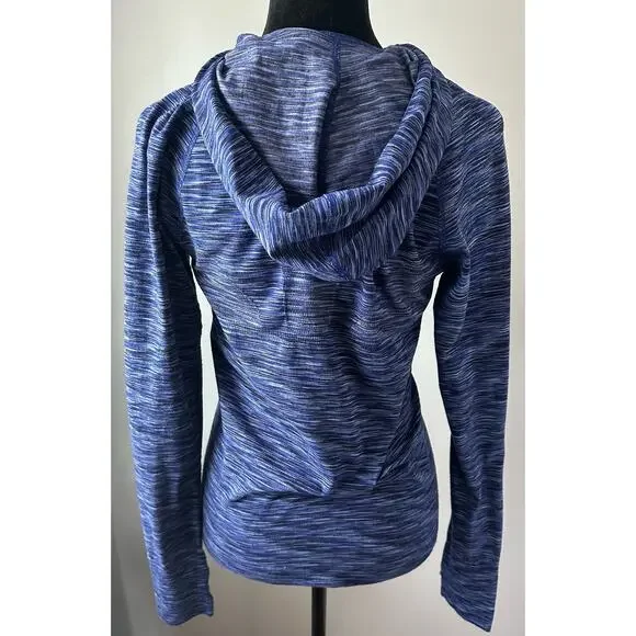 Athleta Space Dyed Seamless Lightweight Hooded Jacket, Size Medium - Picture 5 of 7